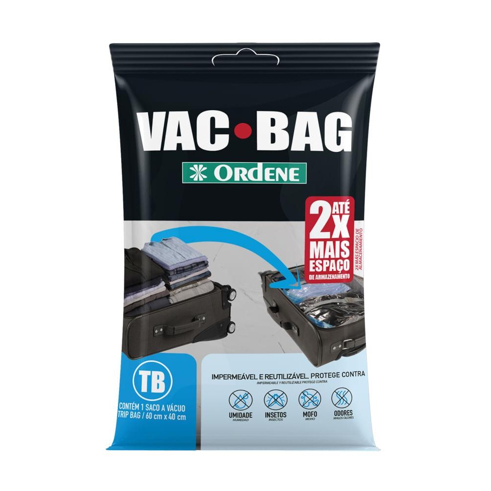 Saco a Vácuo Organizador Trip Bag para Viagem Transparente 60x40cm Vac Bag Ordene em Oferta na Shopee