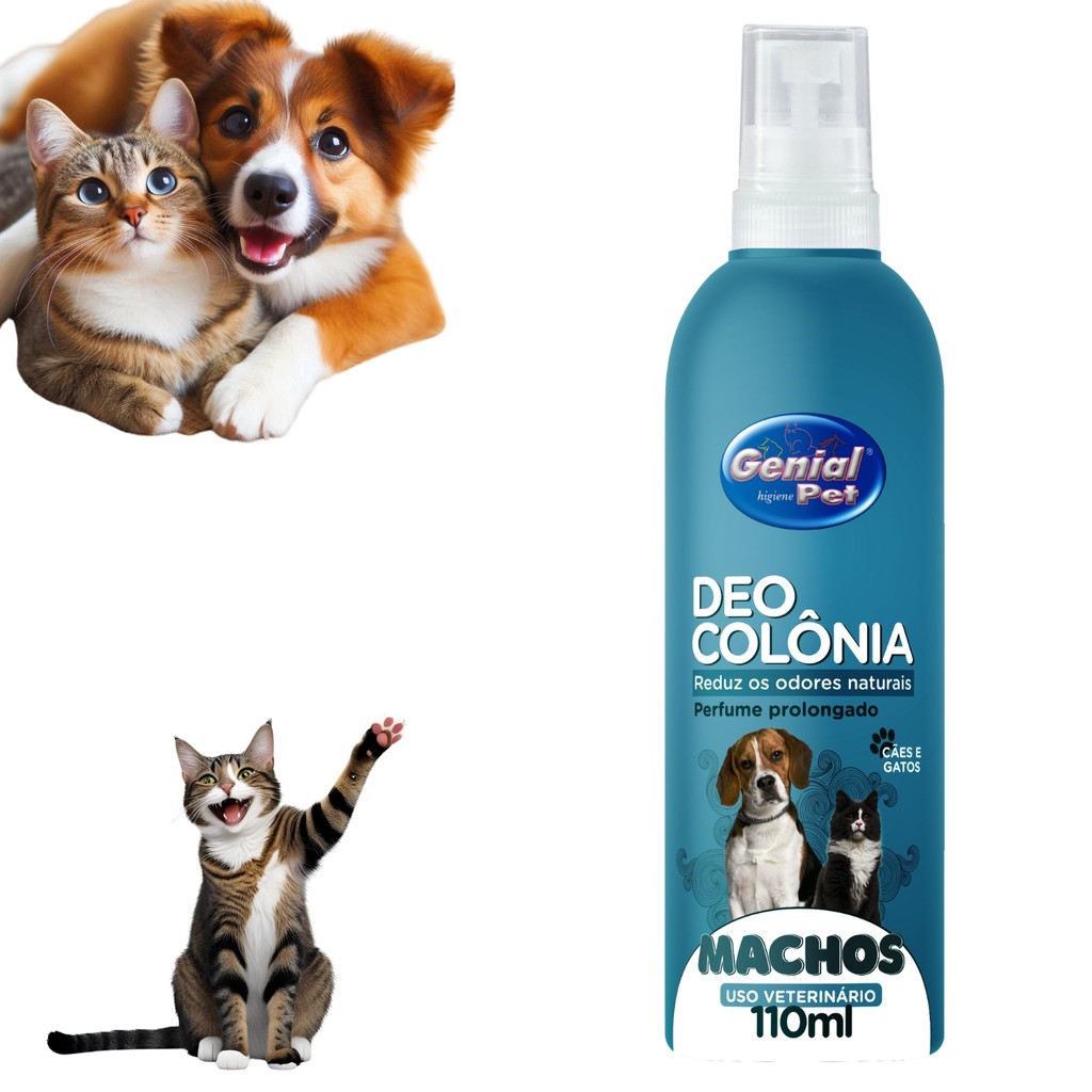 Perfume Colonia Pet Shop Cachorro Gato Macho 110ml