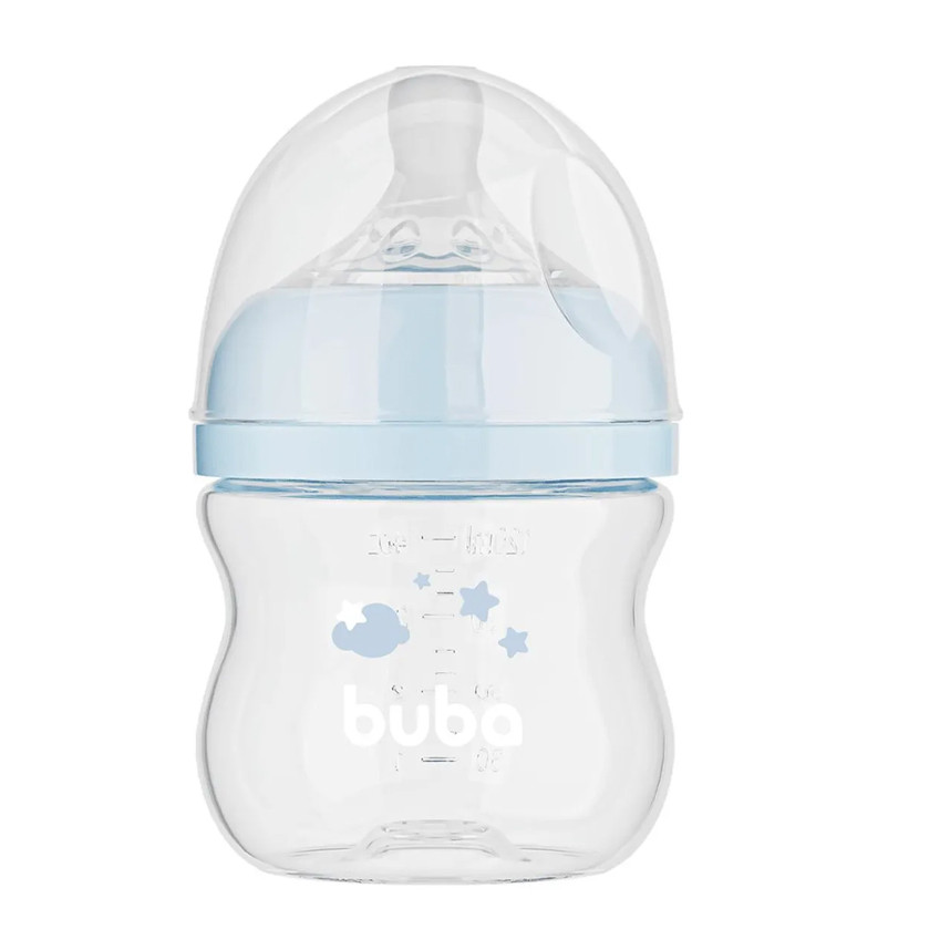 Mamadeira Buba Easy Flow Nuvem Azul 120ML - Mom & Baby