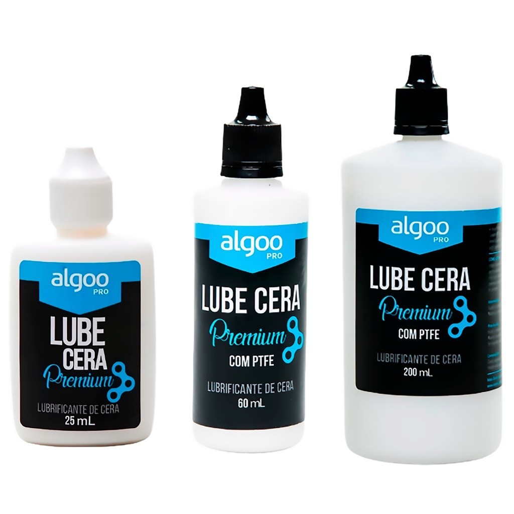 Óleo Lubrificante Corrente Bike Algoo Lube Cera 200ML 60ML ou 25ML