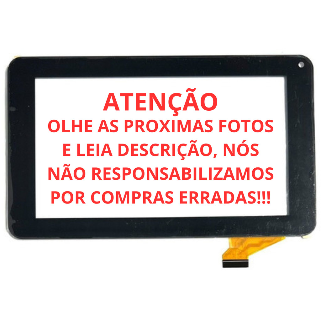 tela vidro touch frontal para tablet multilaser Mirage 7" 64g 4g Ram