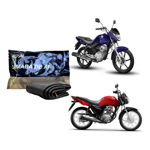 Kit 5 Câmara Ar Moto Pneu Aro 18 Moto Cg Titan Fan 125/150