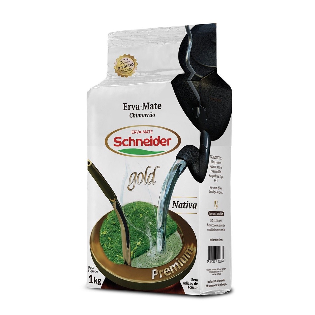 Erva mate premium Gold Schneider 1kg