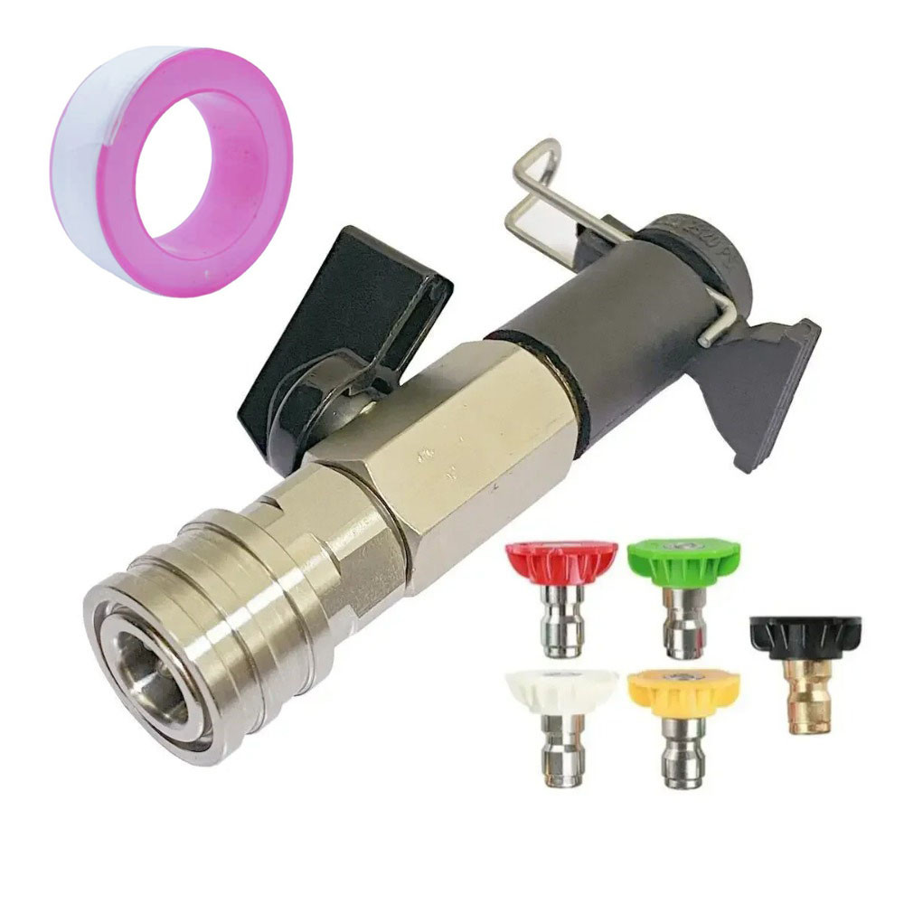 Kit De Válvula De Esfera De Lavagem De Alta Pressão 1/4 " Conector Rápido Para Karcher Lavor Stihl Nilfisk Mangueira Int em Oferta na Shopee