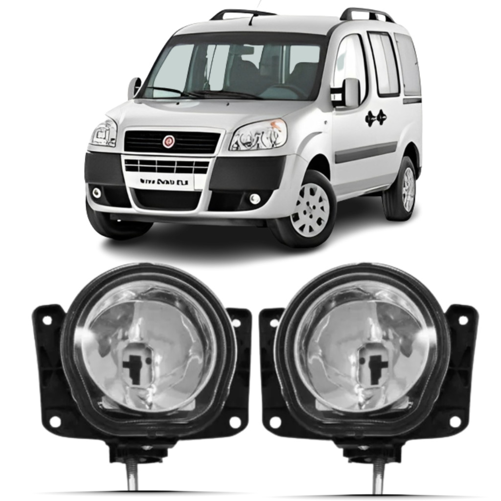 Par Farol Milha Fiat Doblo 2010 2011 2012 2013 2014 2015 2016 em Oferta na Shopee