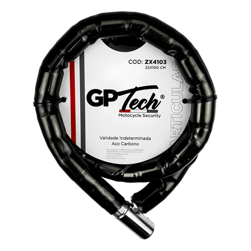 Cabo De Aço de Segurança para Moto 1m X 22mm Zx4103 | Gp Tech