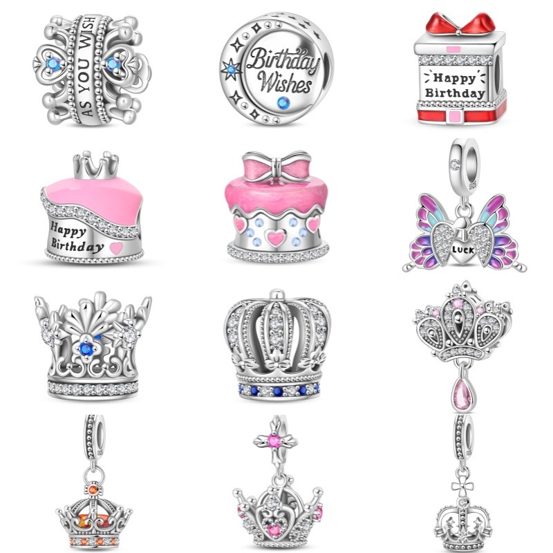 Original requintado jóias berloque s925 prata charme adequado para 3mm pulseira DIY jóias fazendo presente
