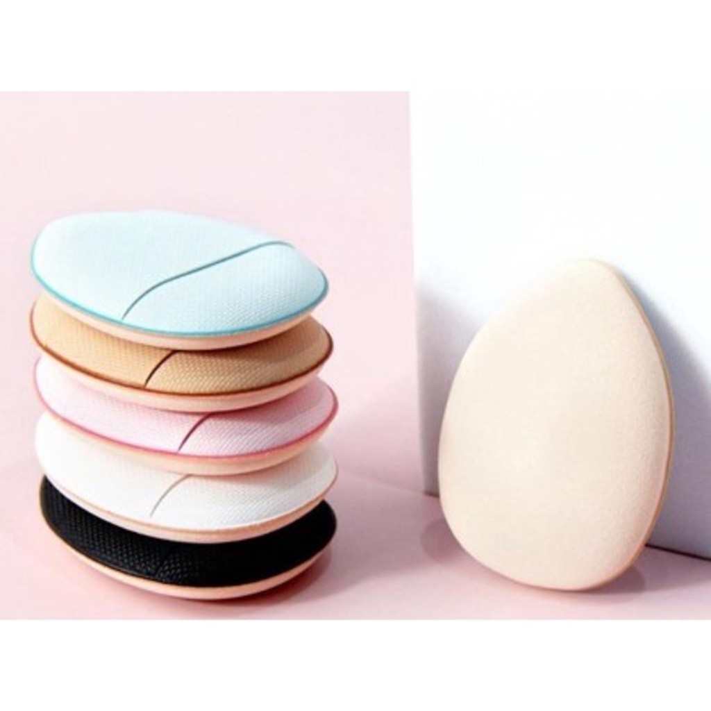 GGUAN Kit 2/4/6unidades Esponjinhas mini para Pó/apoio Maquiagem/Esponja Triangular Para Pó De Veludo Maquiagem
