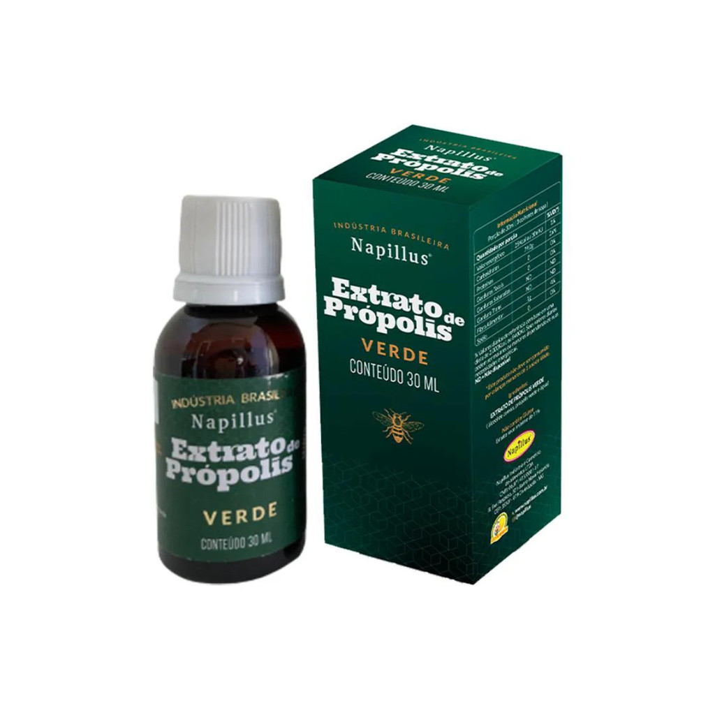 Extrato de Própolis Verde Napilus 30ml em Oferta na Shopee