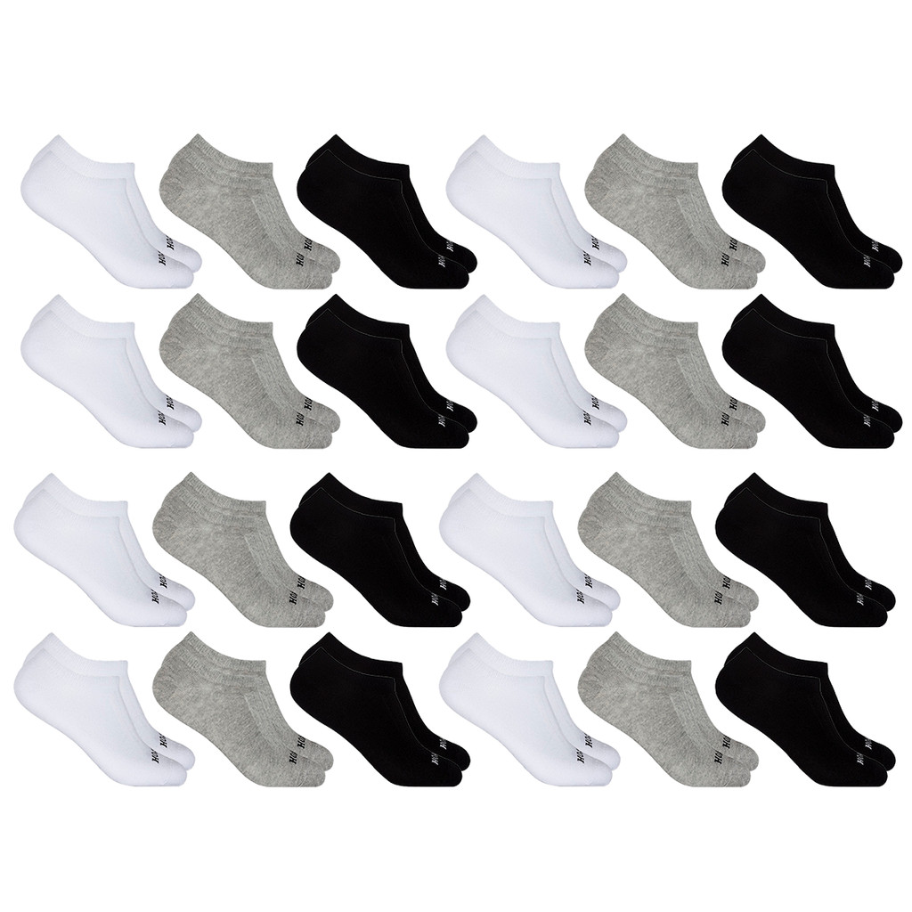 Kit com 24 Pares de Meias Invisíveis Confortáveis Unissex Hoahi - Men Clothes