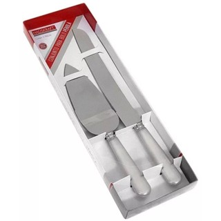 Espátula e Faca Para Bolo cabo Pérola conjunto 2 peças em Oferta na Shopee