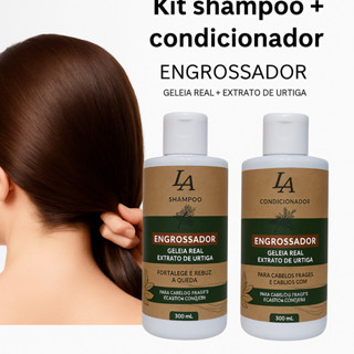 Kit Shampoo e condicionador Antiqueda Engrossador 2x300ml... em Oferta na Shopee