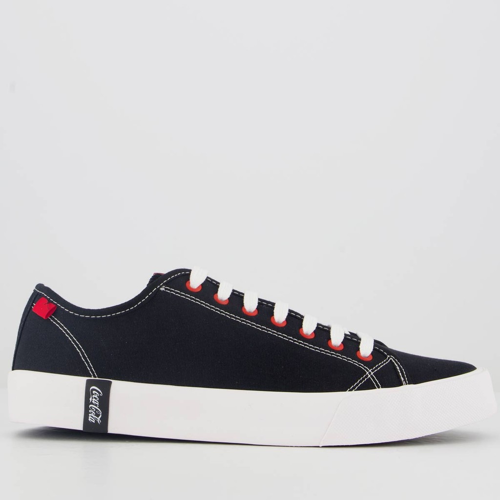 Tênis Coca Cola Burley Canvas Preto - Women Shoes
