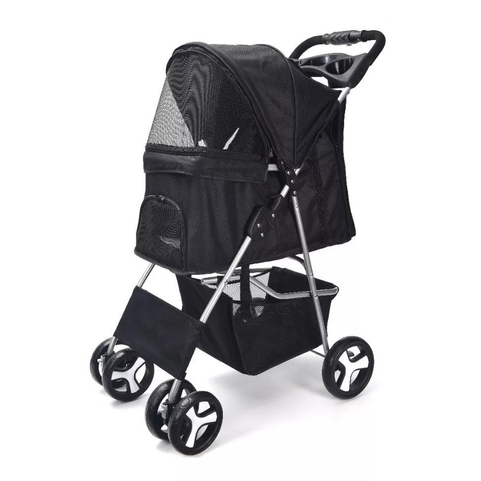 Carrinho Para Cachorro Passeio Pet Com Porta Copo Para Cães