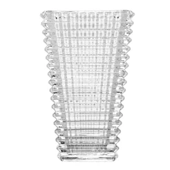 Vaso Wolff Maya Cristal 165mm x 120mm x 275mm Decoração Sala Casa Flores Arranjo Mesa Centro Presente Nobres Sofisticado