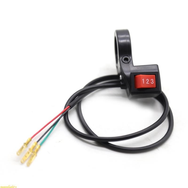 moonlighty Botão Interruptor Portátil Para Guidão , Acessórios Universais Motocicleta , Módulo Elétrico 3 Velocidades