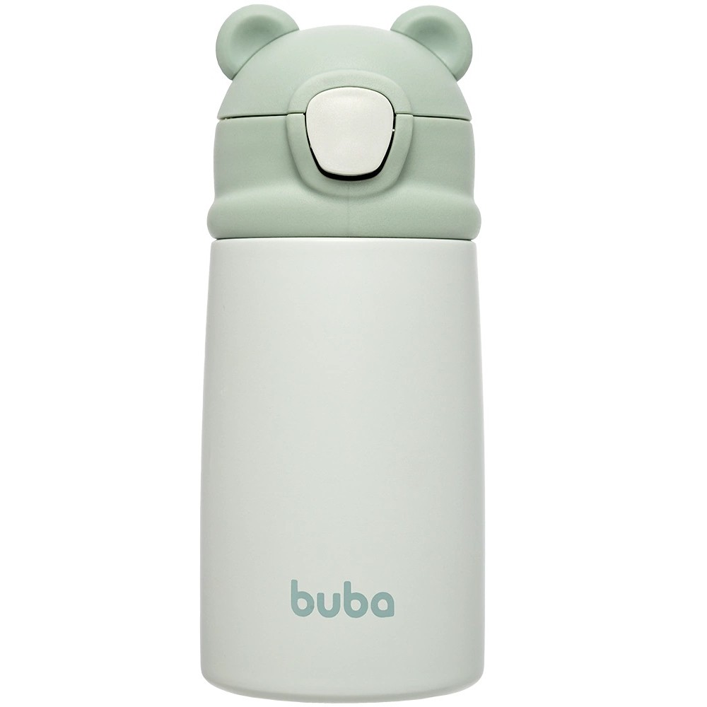 Garrafa Termica Buba Infantil Ursinho Verde Garrafinha Termica Buba