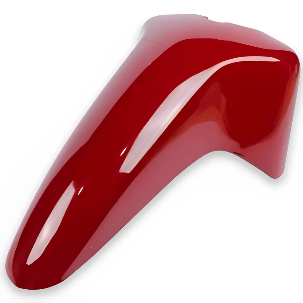 Paralama Dianteiro Frente Moto Honda Biz 125 Ks/Es 2007 2008 Proteção UV ABS Virgem Vermelho Guarau