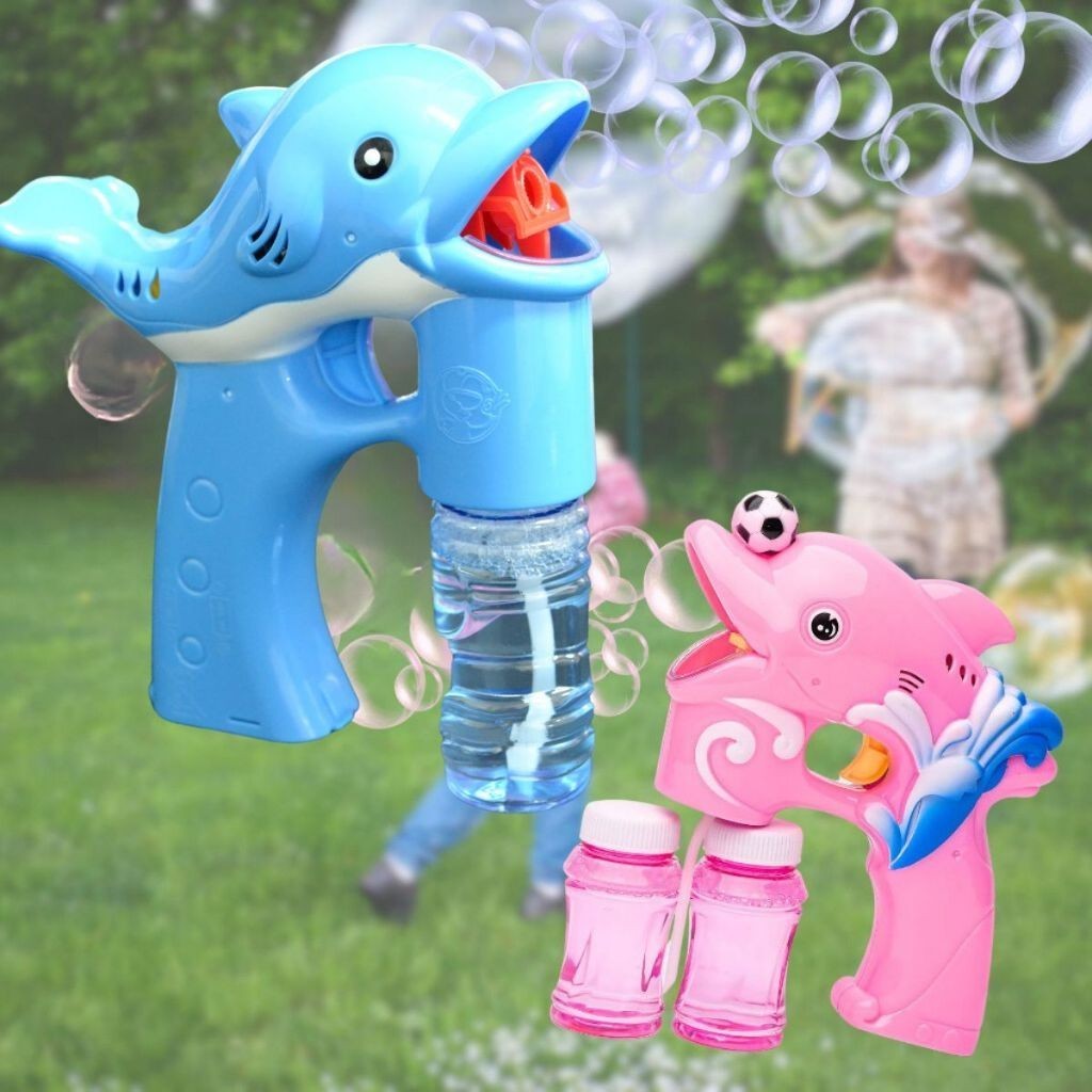 Brinquedo Máquina Lança Bolhas De Sabão Golfinho Led em Oferta na Shopee