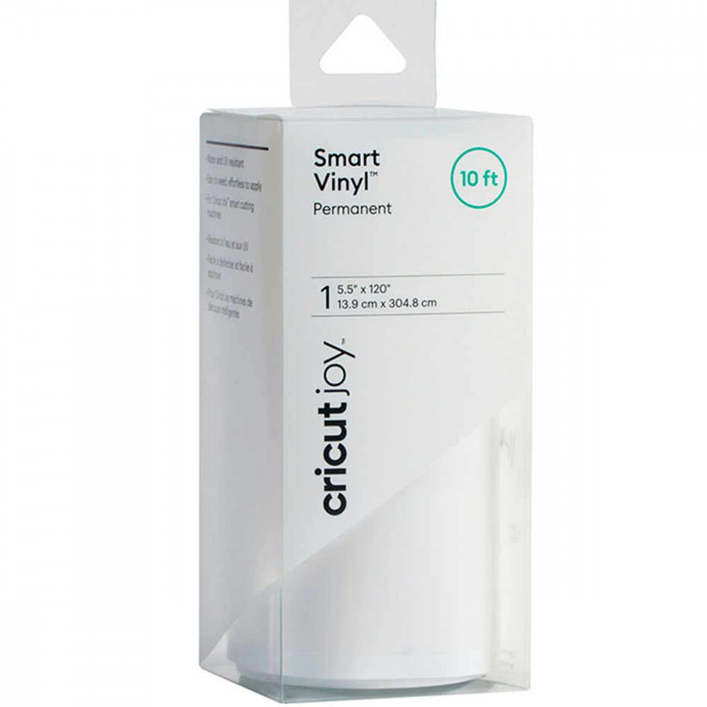 Cricut Joy Smart Permanent Vinyl Value Roll (10 ft) - White - Stationery