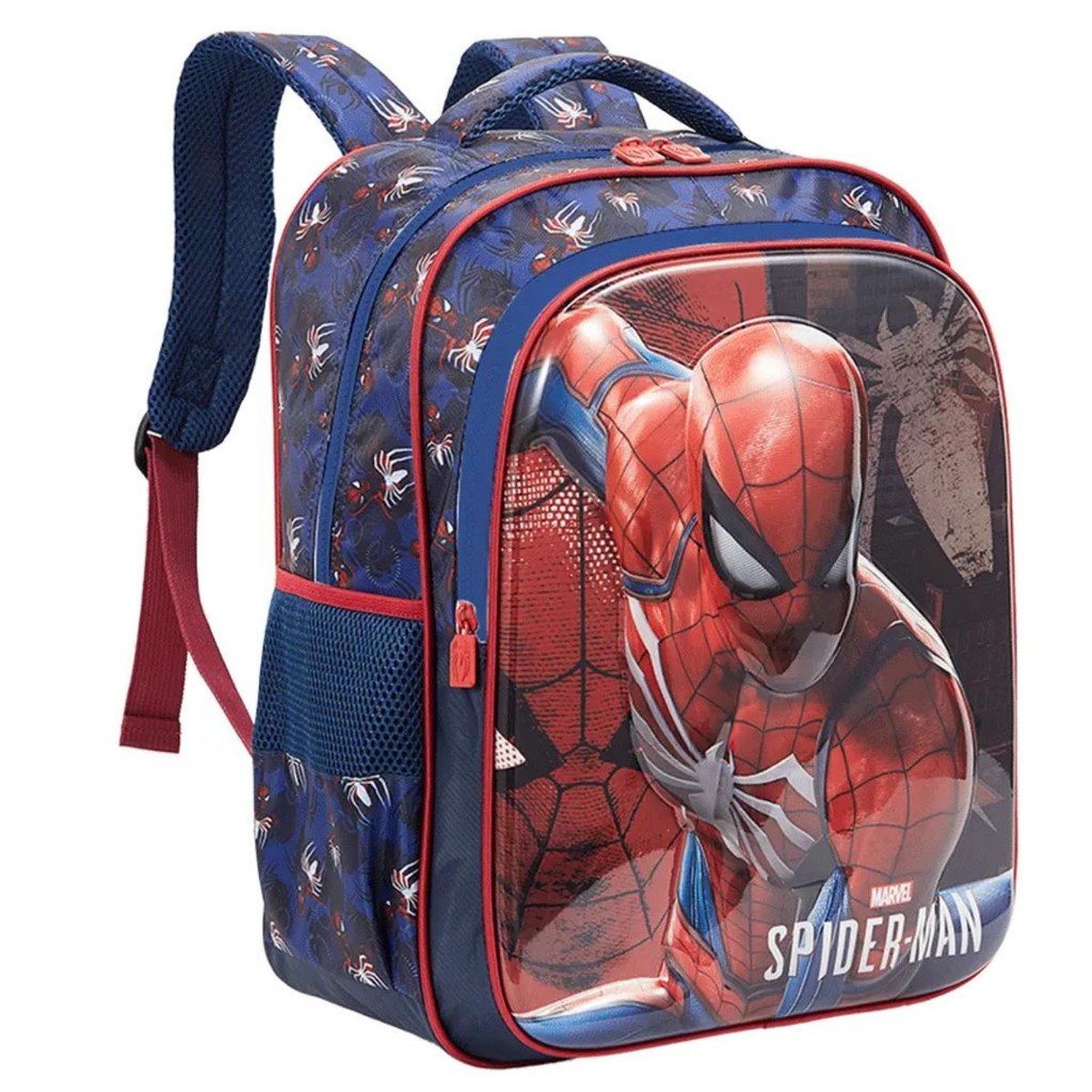 Mochila Costas Infantil 3D Aranha Spider-Man Xeryus 13372