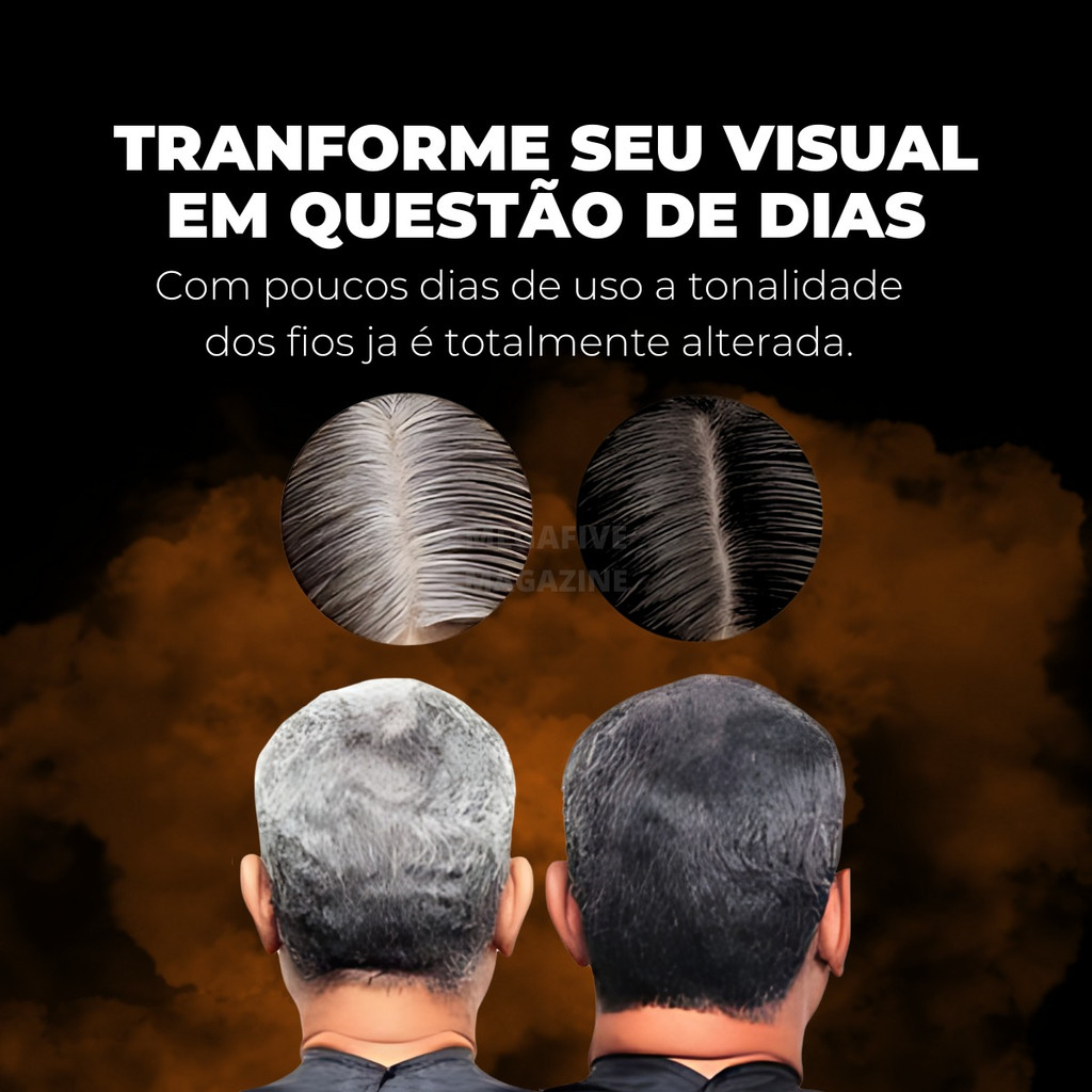kit 2 Un Shampoo Escurecedor De Cabelo Branco Grisalho 250ml