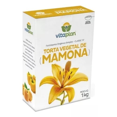 Fertilizante Adubo Torta de Mamona Vitaplan Nutriplan Caixa 1 Kg