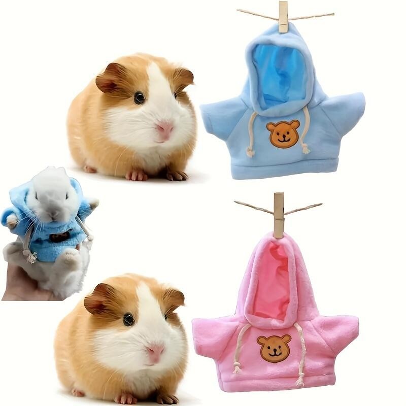 1pc Pequeno Moletom Com Capuz De Inverno Para Animais De Estimação , Roupas De Hamster , Adequado Rato