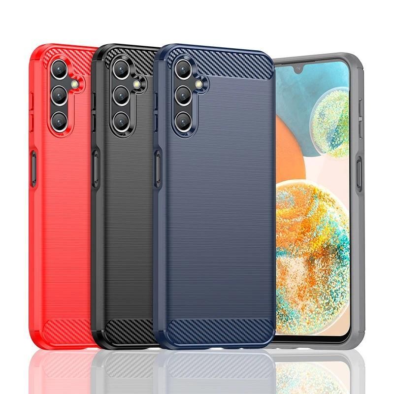 Textura De Fibra De Carbono TPU Caso Telefone Para Samsung Galaxy A36 A26 A16 A0