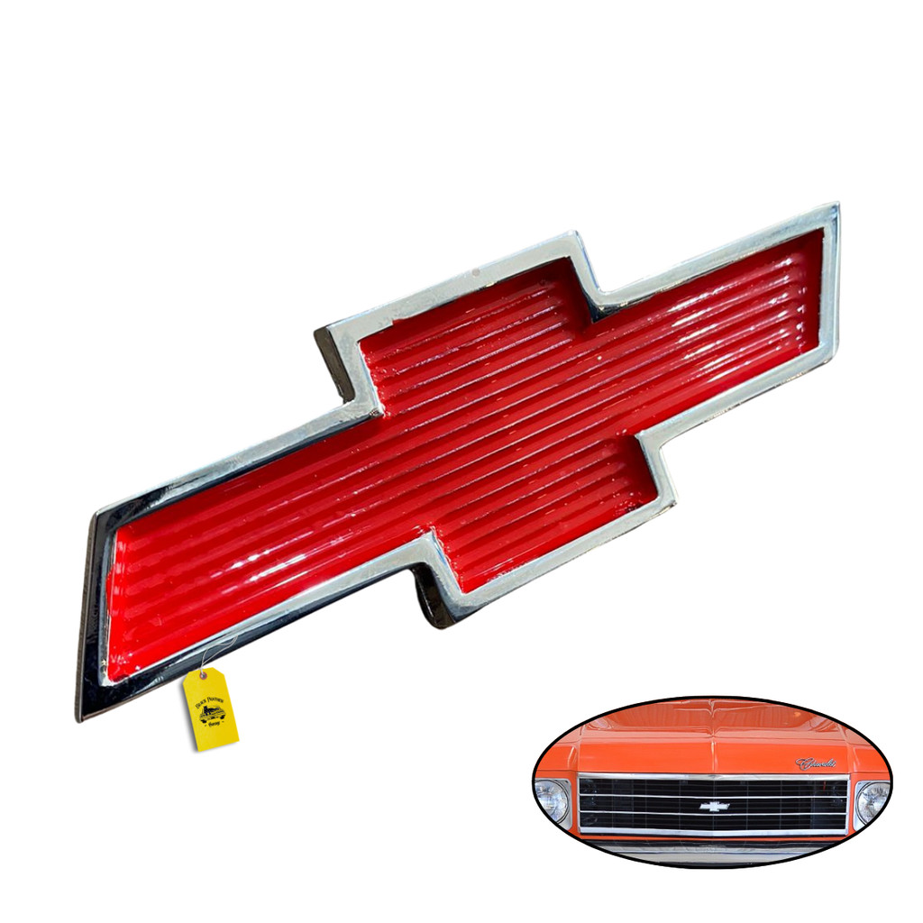 EMBLEMA GRADE OPALA CARAVAN 1973 ATÉ 1979 VERMELHO STANDARD