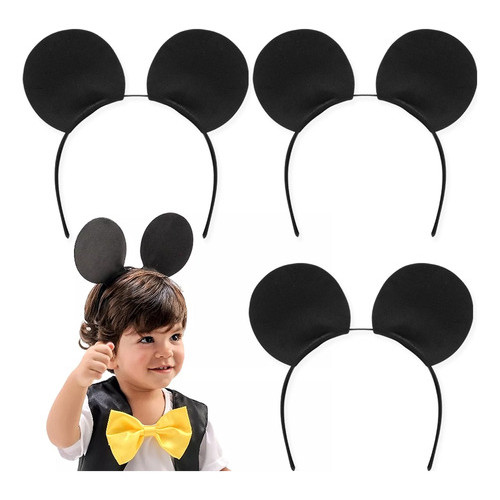 Kit 10 Tiaras Mickey Mouse Arquinho Orelhas Carnaval Festa