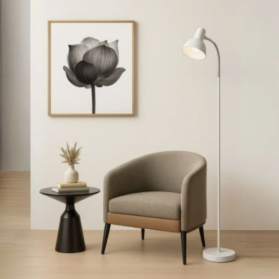 Luminária De Chão Abajur Articulada Flexivel Pedestal Piso