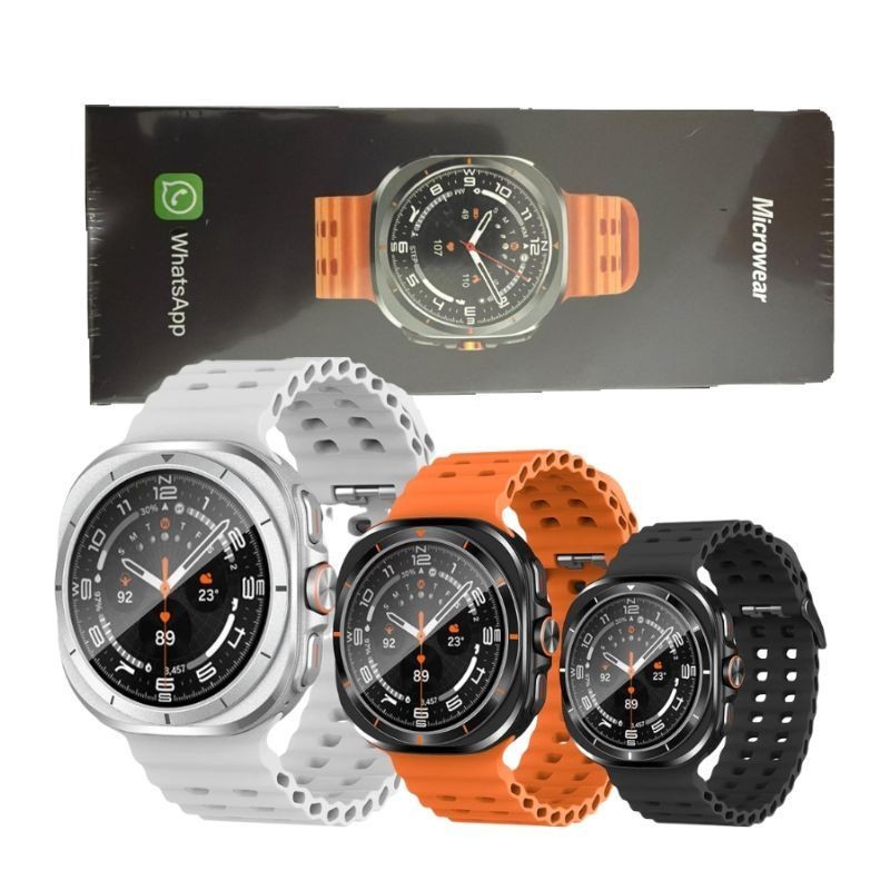 Smartwatch MA27 Relogio Inteligente Galaxy Watch Ultra GPS NFC Whatsapp Chat GPT Microwear Original em Oferta na Shopee
