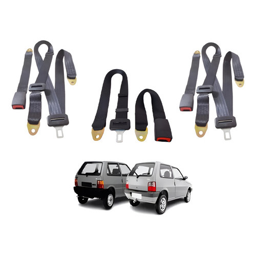Cinto Segurança Fiat Uno Mille Traseiro 3 Pontas Universal
