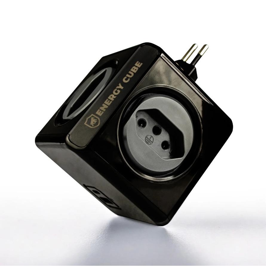 Carregador filtro de linha Extensão Benjamin Adaptador Bivolt Energy Cube USB-A + Tipo C + 4 Tomadas - Gshield