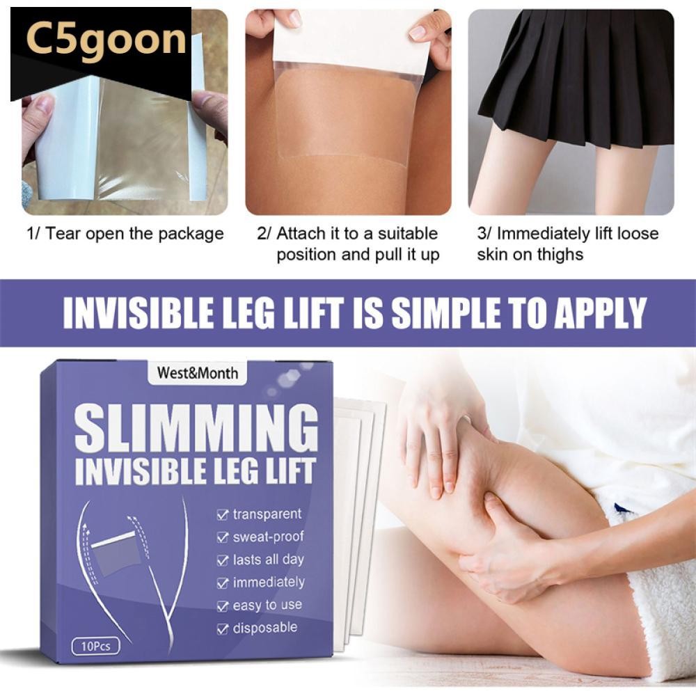 C5GOON Transparente Invisível Moldar Perna Elevador Adesivos Levantamento Emagrecimento Pernas Coxa Endurecimento Anti C
