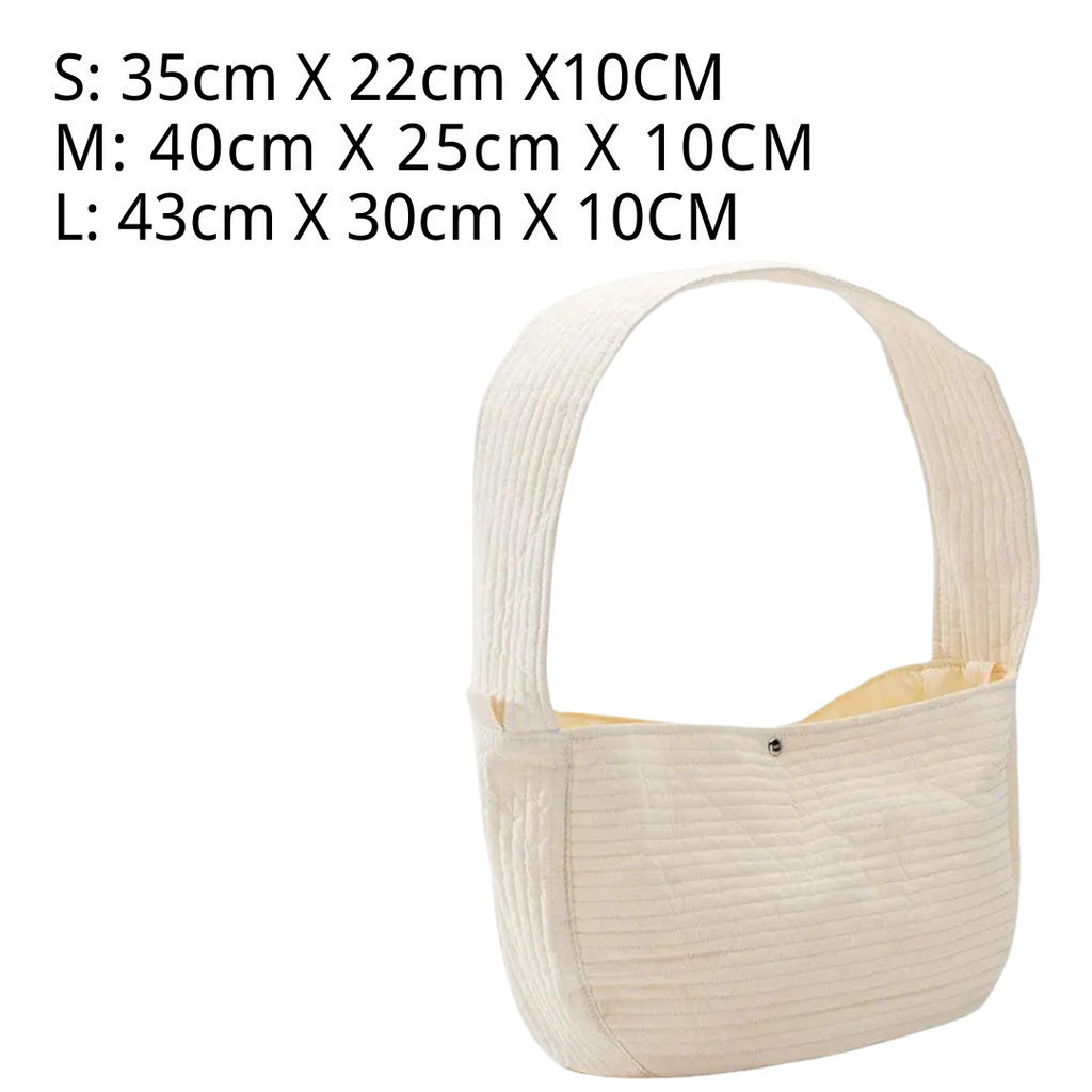Bolsa Pet Transversal De Ombro Para Gatos E Cães – Portátil, Estilosa E Em Tecido De Algodão