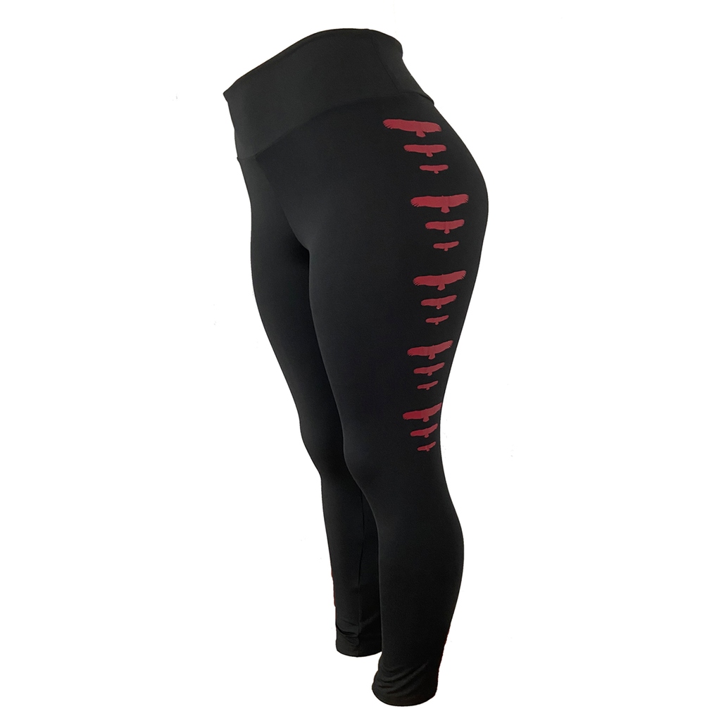 CALÇA LEGGING FLAMENGO FEMININO URUBUS (PRETA) em Oferta na Shopee
