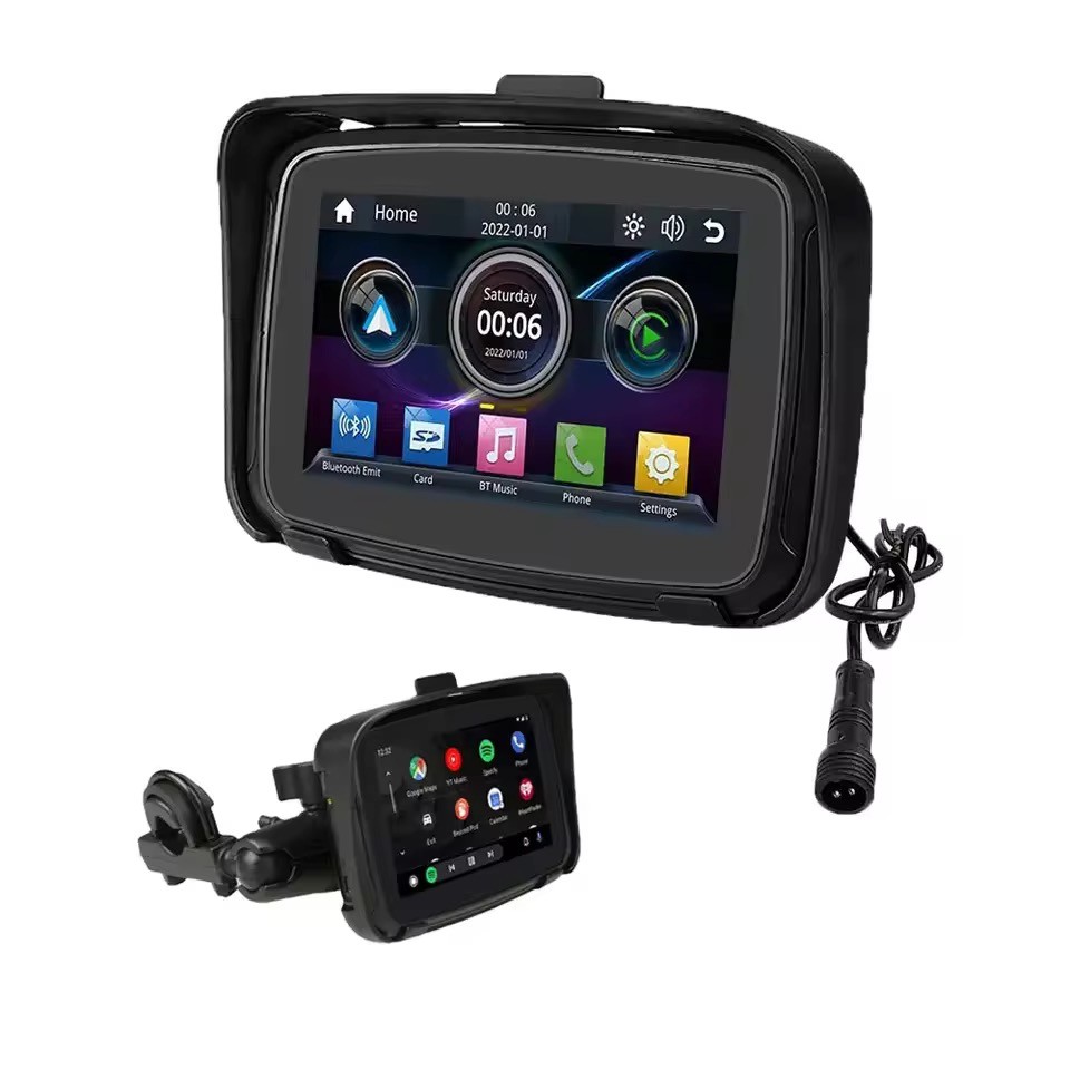 Central Multimídia para Moto CarPlay Touch Wi-Fi 1080p USB Android Auto IP67 Knup KP-RA931 em Oferta na Shopee