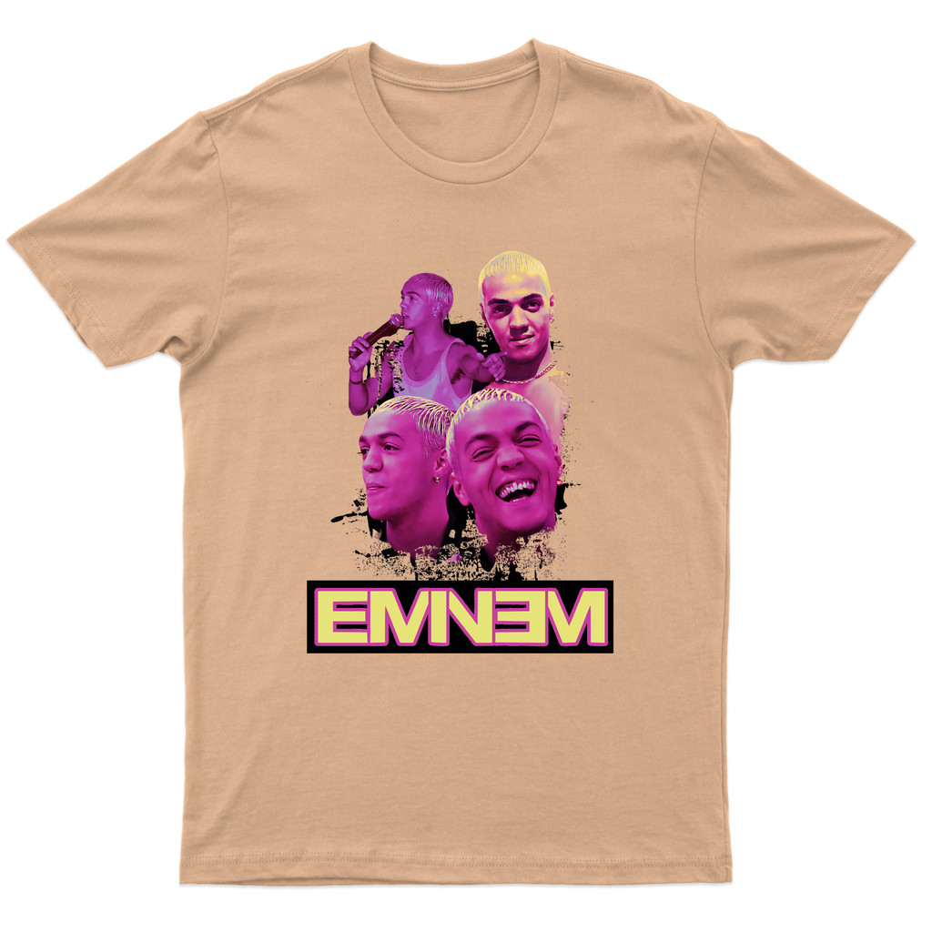Camiseta Meme Estilo Streetwear  Meme Belo Eminem Bootleg Rap Samba Camisa  Algodão Fio 30.1