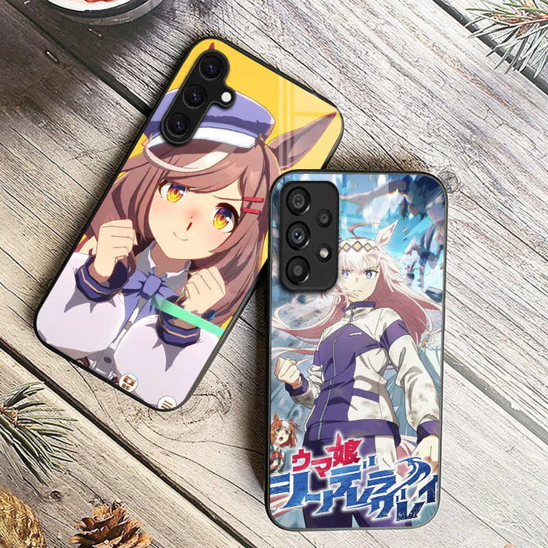 Uma Musume Cinderela Cinza 01 Capa De Telefone De Vidro Para Samsung Galaxy A14 A16 A30 A22 A32 A33 A34 A40 A42 A55 4G A