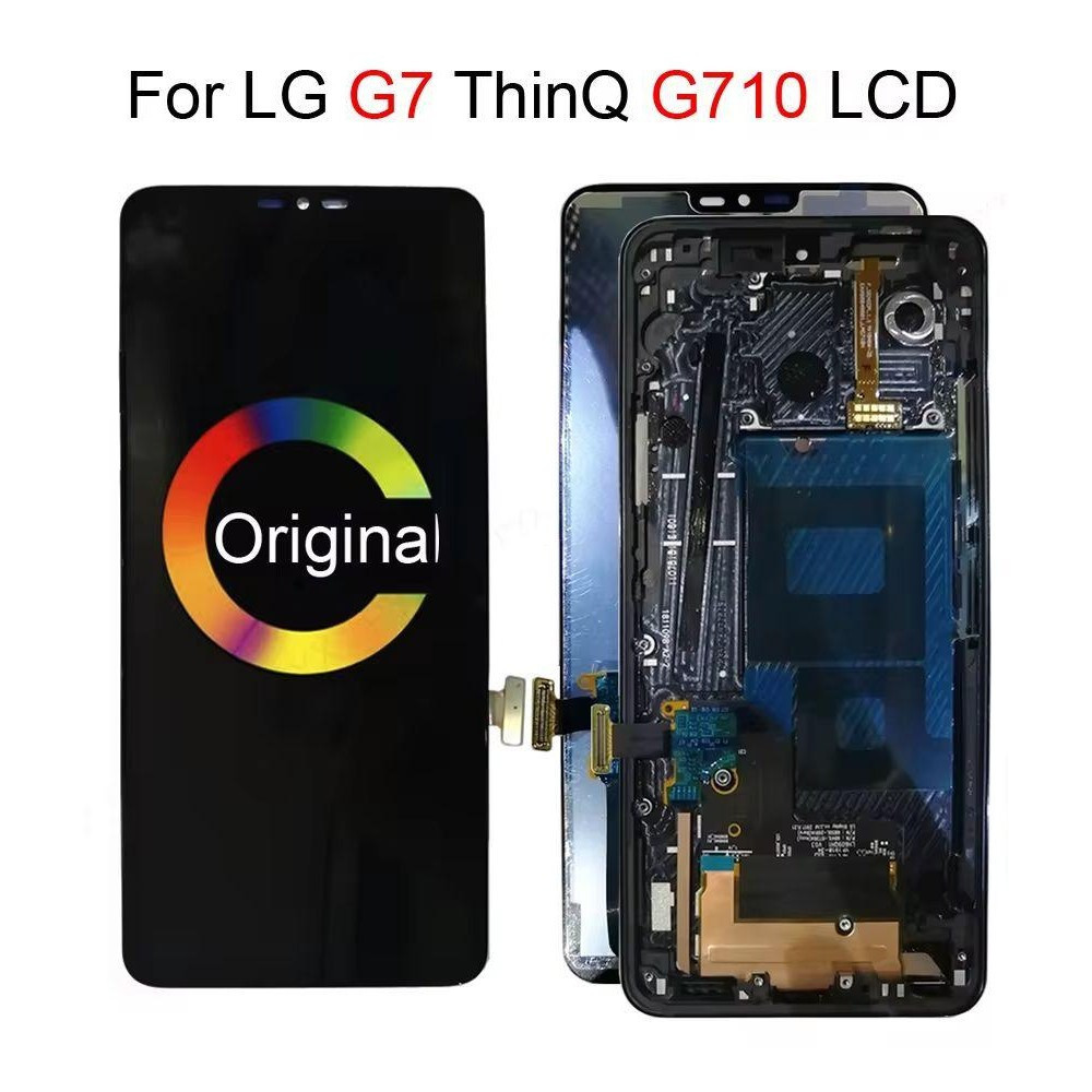 Tela LCD Touch Screen de 6,1 polegadas para LG G7 ThinQ, Display Digital para Montagem Geral G710EMW e Substituição da M