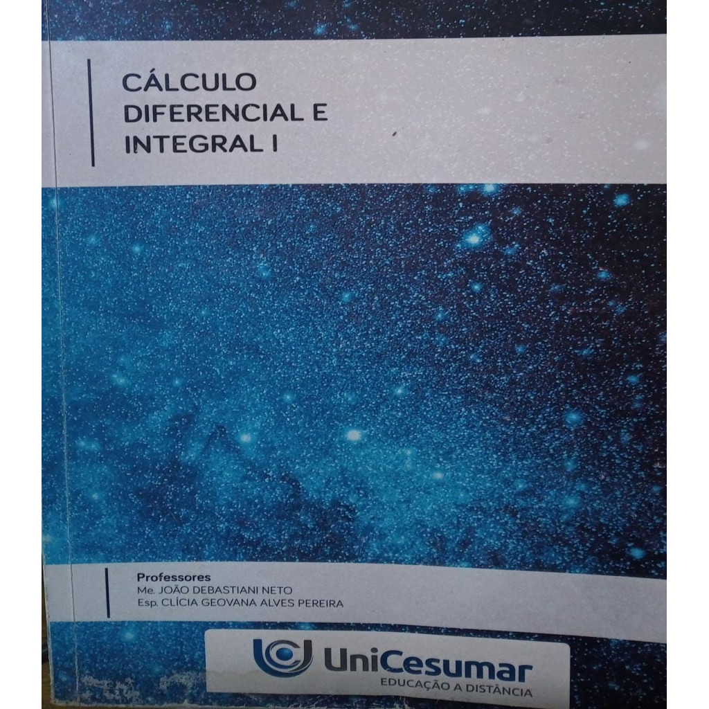 Cálculo Diferencial e Integral I autor João Debastiani Neto e Clícia Geovanna Alves Pereira
