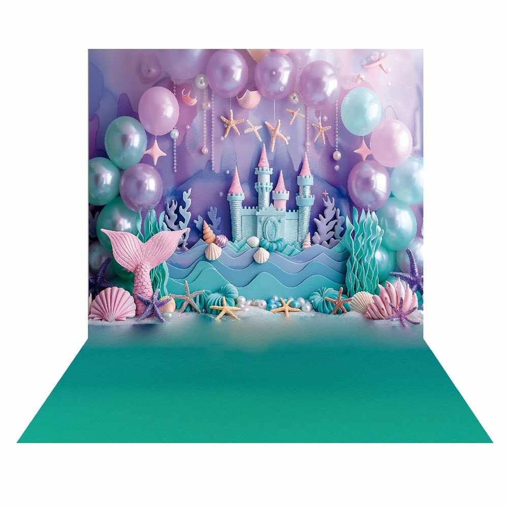 Fundo Fotográfico Cenário Sereia Castelo Tecido 2,20m x 1,50m F1004 em Oferta na Shopee
