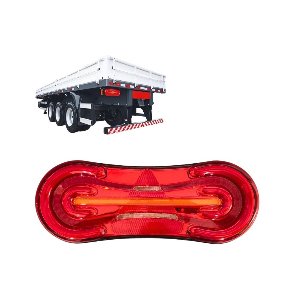 Lanterna Traseira Carreta Compativel Facchini 19 LED 24V LE - Automobiles