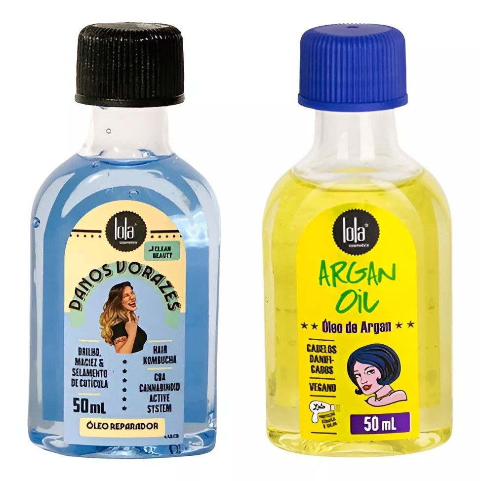 Lola Kit Oleo Danos Vorazes 50ml e Oleo de Argan 50ml