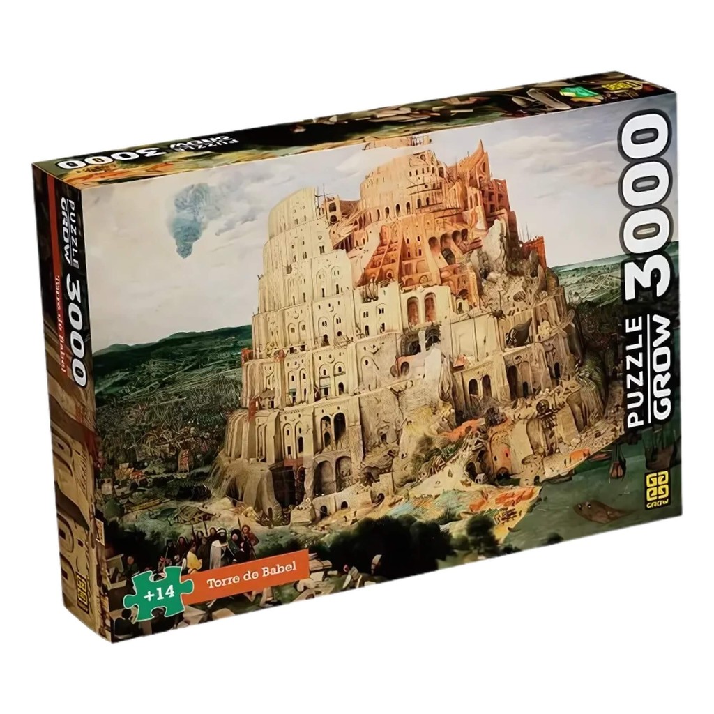 Quebra-Cabeça Torre de Babel 3000 peças Torre de Babel Grow - 04595 em Oferta na Shopee