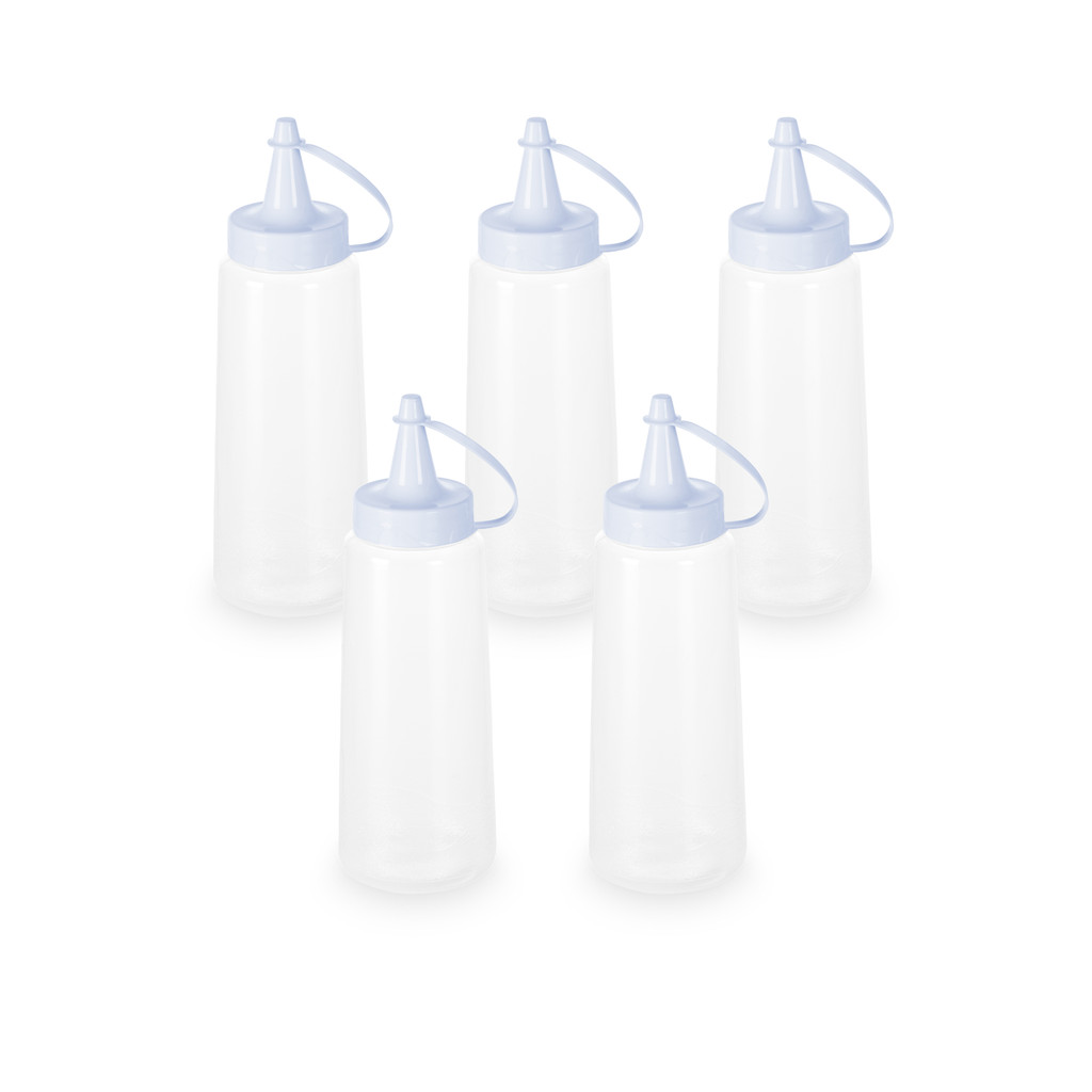 Kit 5 Bisnaga para Molho Bisnaga Ketchup e Maionese 250ml