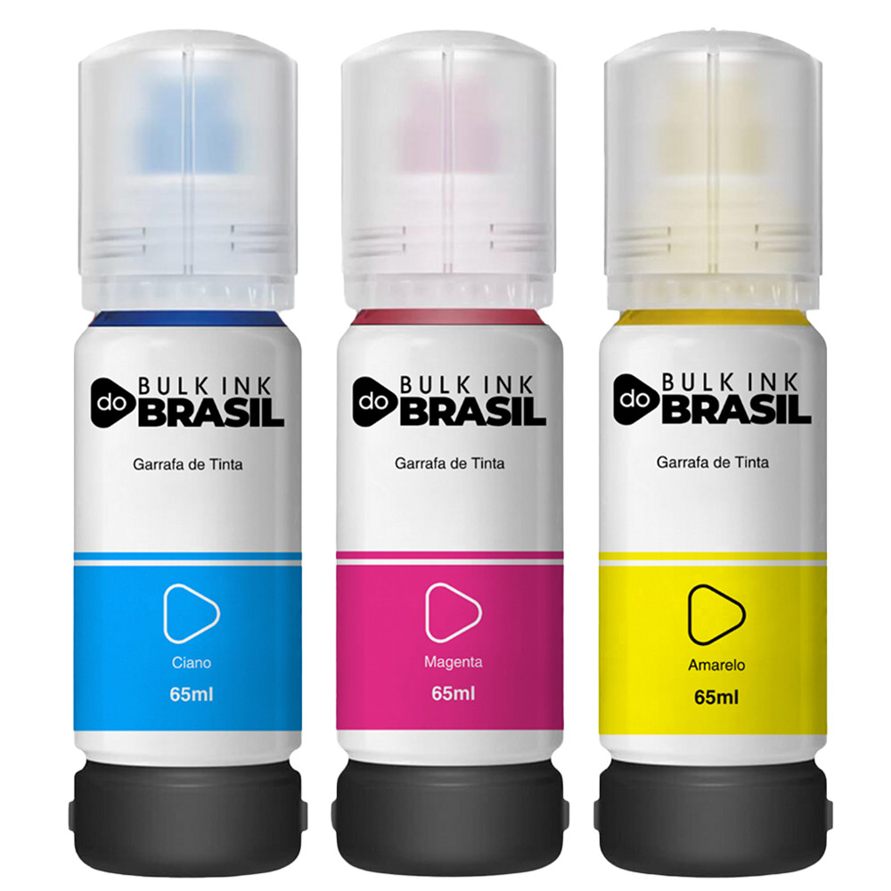 3 Refil Tintas Compatível L3110 L3150 L3210 L3250 C Y M 03 cores, Ciano, Magenta e Amarelo em Oferta na Shopee