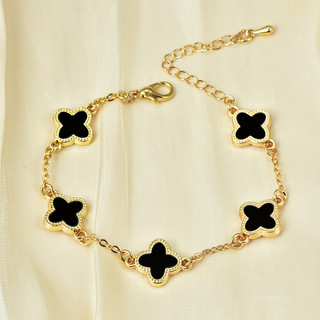 Pulseira Trevo da Sorte 4 Folhas | Presente Feminino Elegante
